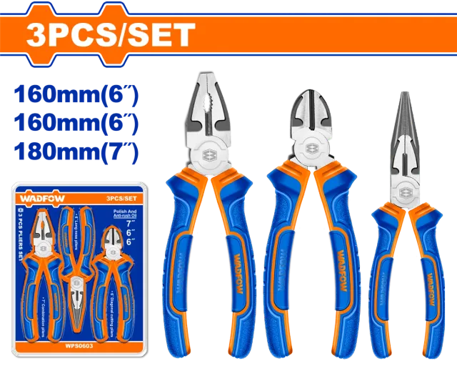 Kompleti me 3 pincë WADFOW WPS0603