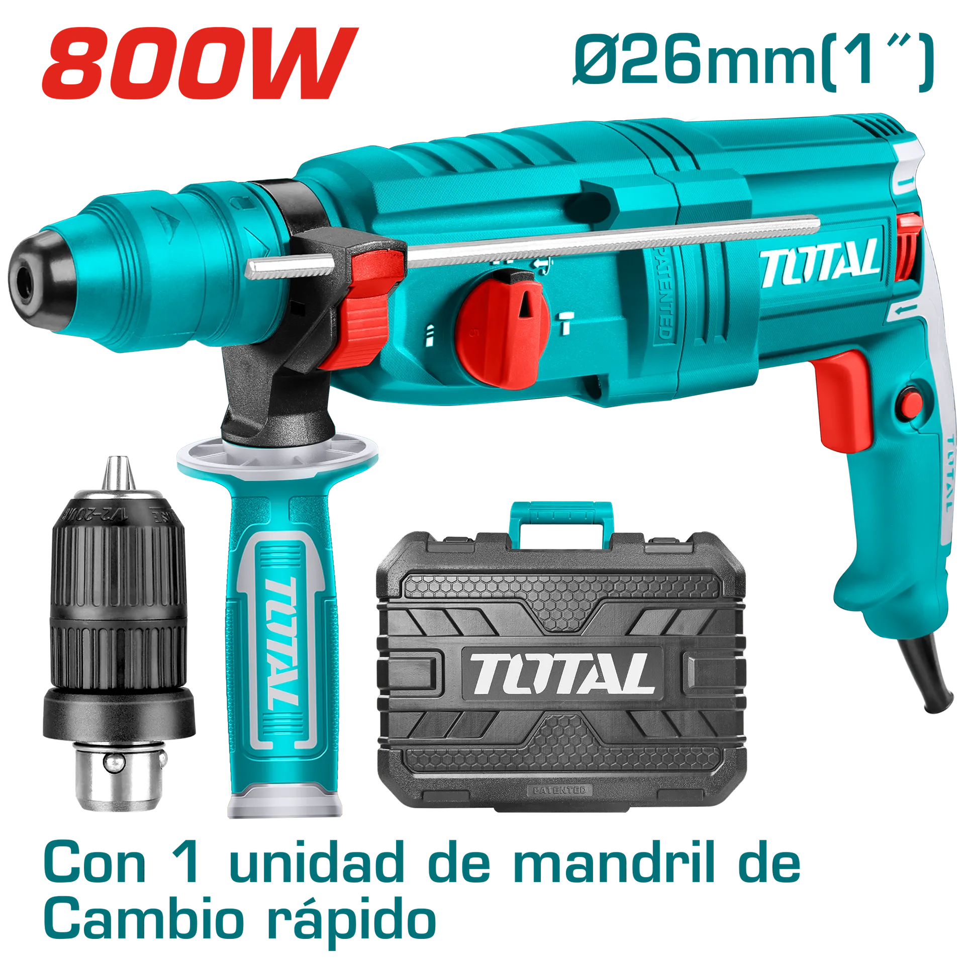 Çekiç goditje shpuese hilti SDS+ 800W 2.5J TOTAL TOTAL TH308268-2