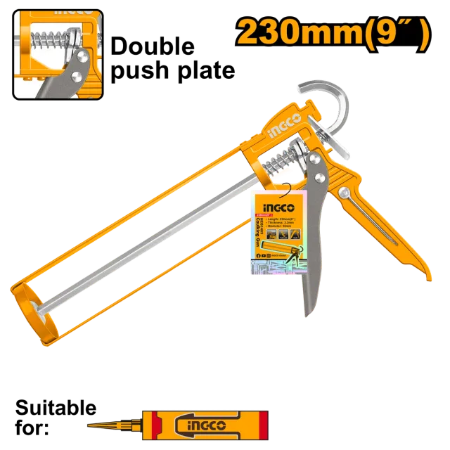 Pistol për silikun INGCO-skelet HCG1409