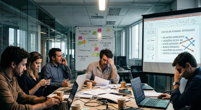 Quando a Estratégia de Vendas Morre nas Reuniões: O Verdadeiro Gargalo Comercial das Empresas