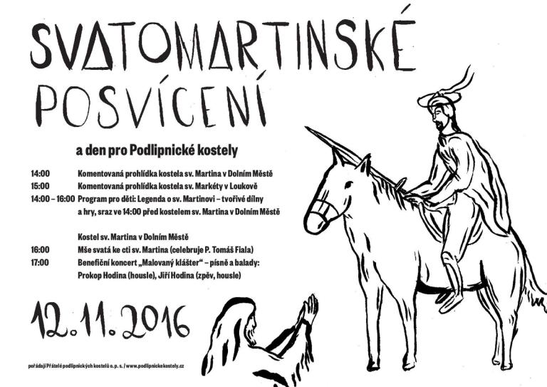 Úvodní obrázek k akci Den pro podlipnické kostely a Svatomartinské posvícení v Dolním Městě – listopad 2016