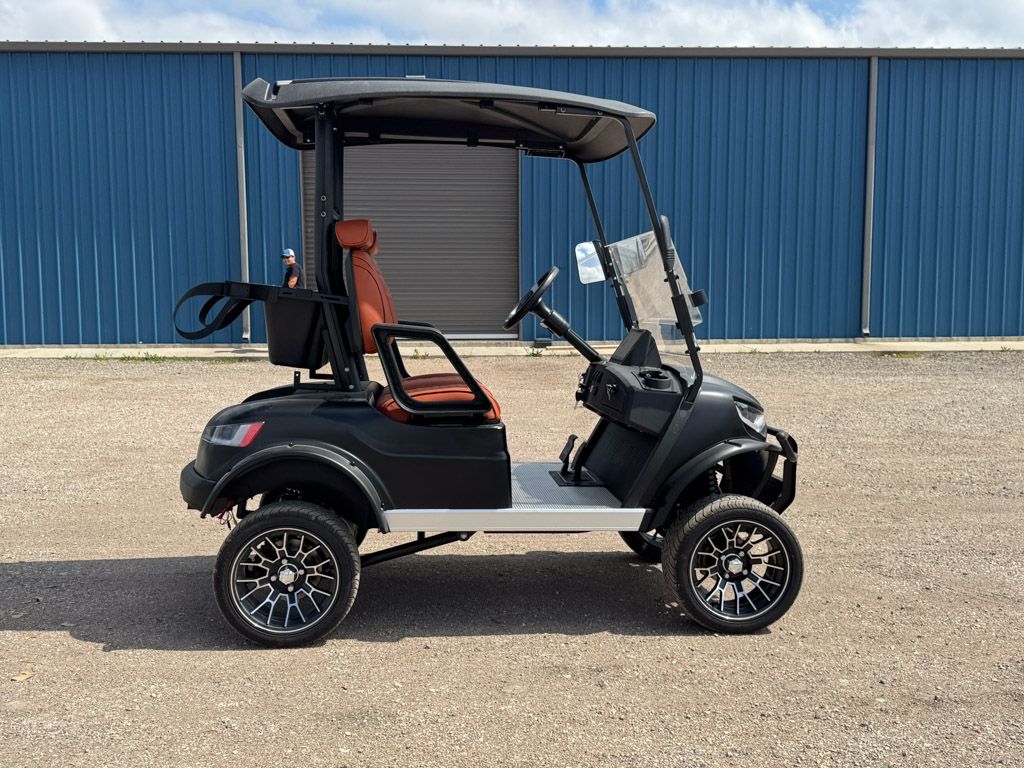 Lifted 2 Seater Black/Saddle Brown