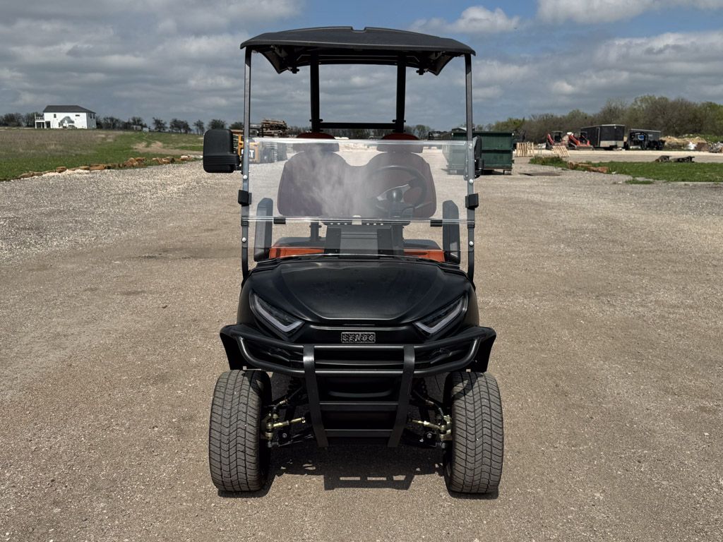 Lifted 2 Seater Black/Saddle Brown