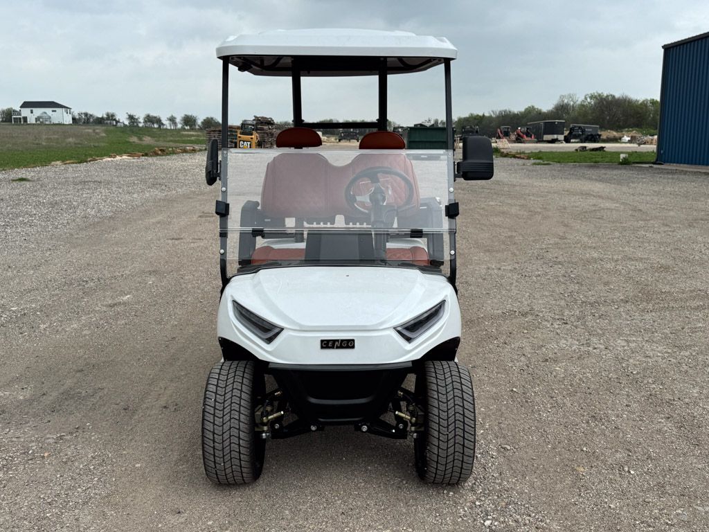 Lifted 2 Seaters White/Saddle Brown