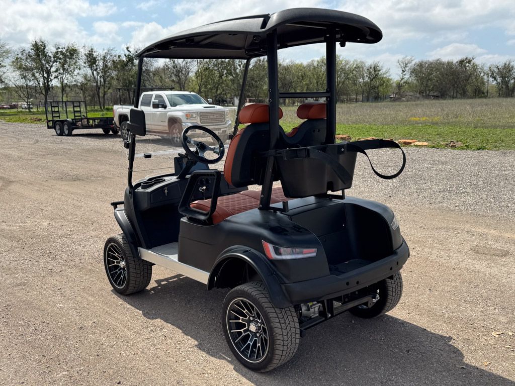 Lifted 2 Seater Black/Saddle Brown