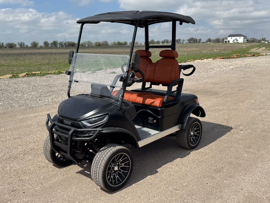 Lifted 2 Seater Black/Saddle Brown