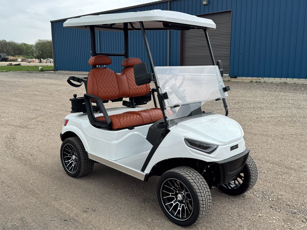 Lifted 2 Seaters White/Saddle Brown