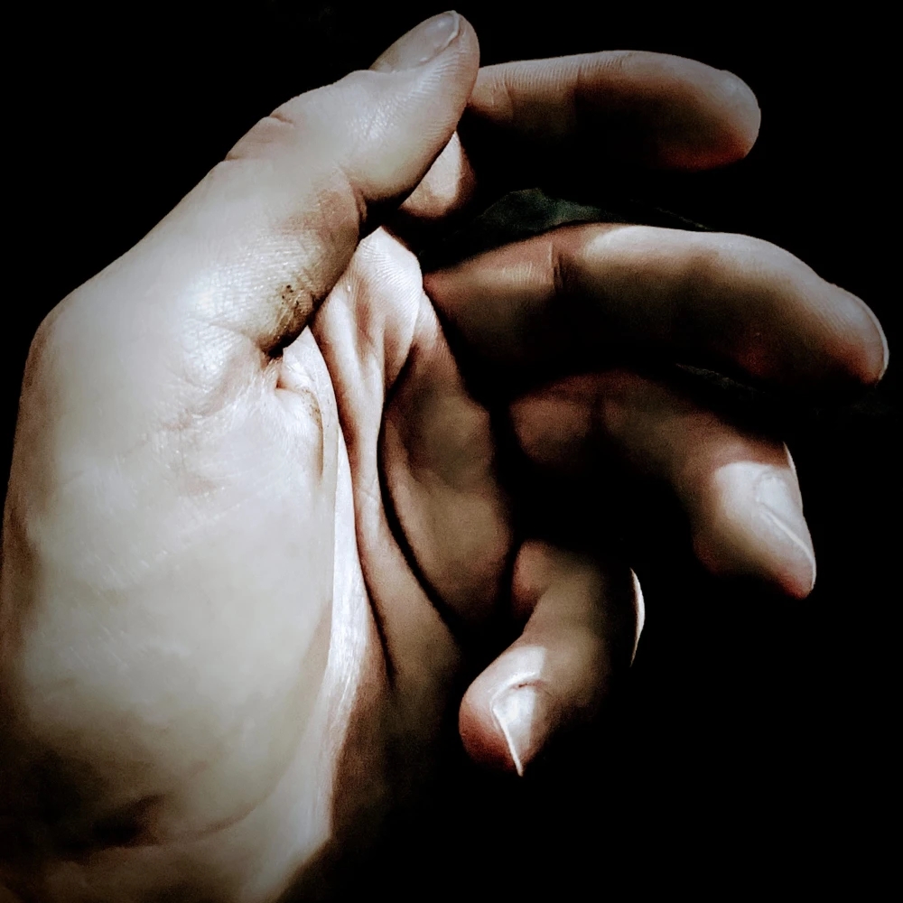 Photograph of a person's hand