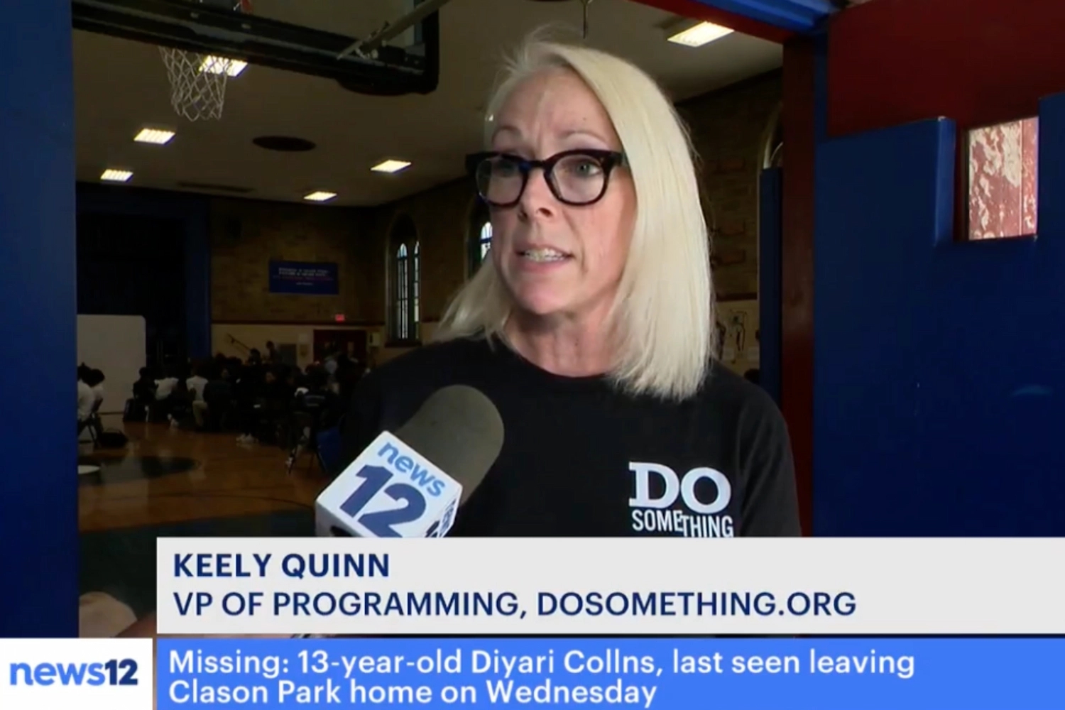 Keely Quinn, VP of Programming of DoSomething.org speaks to News 12 about the importance for youth to recognize the power and voices in democracy.