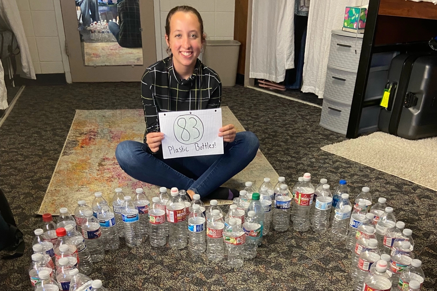 DoSomething member Kady recycled 95 plastic bottles