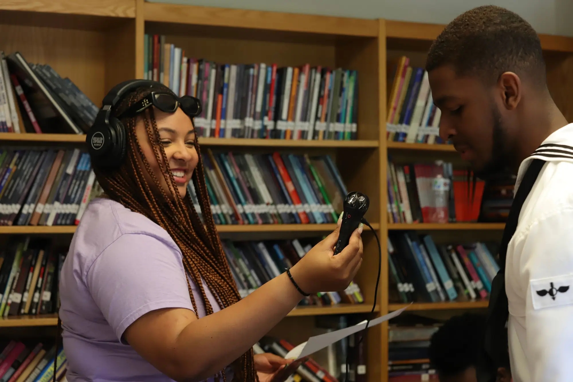 DoSomething team interviews students at Eagle Academy in Queens about issues they care about