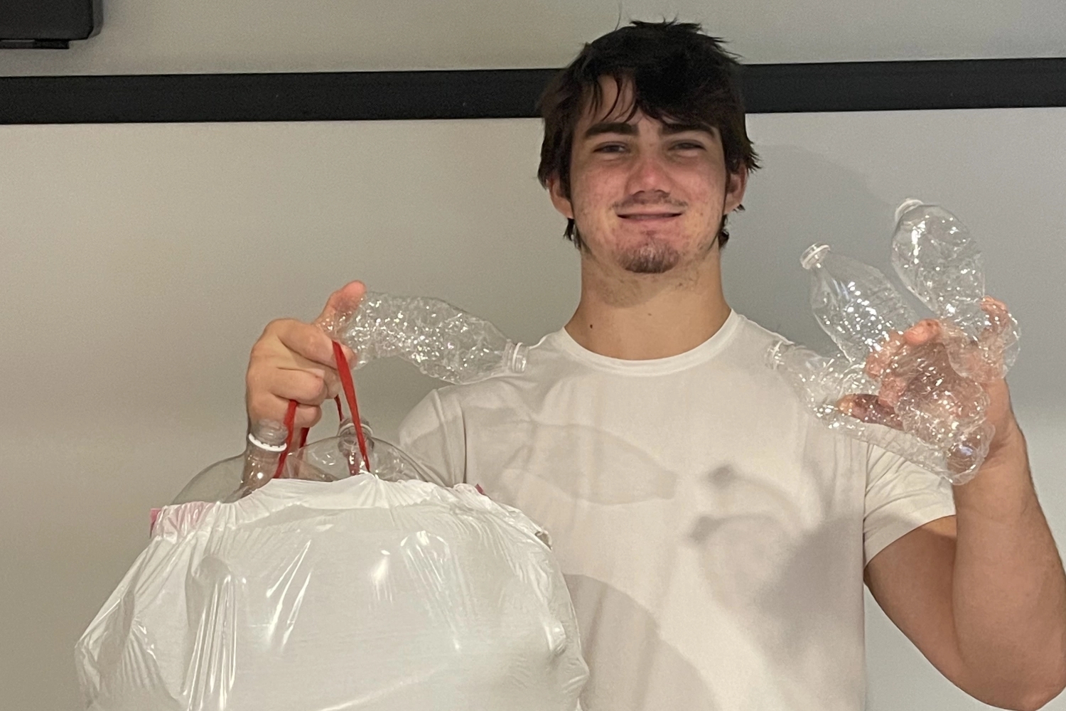 DoSomething member Zachary recycled 76 plastic bottles