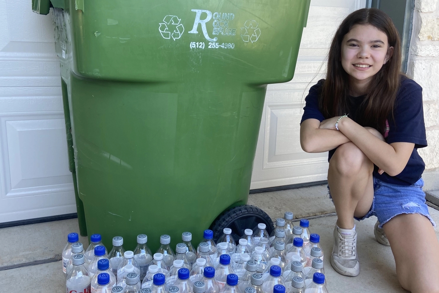 DoSomething member Madelyn recycled 58 plastic bottles