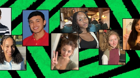 A collage of diverse individuals, each smiling and showcasing their unique styles, representing community engagement and volunteer opportunities. This image highlights the importance of civic learning and leadership in fostering inclusive connections.
