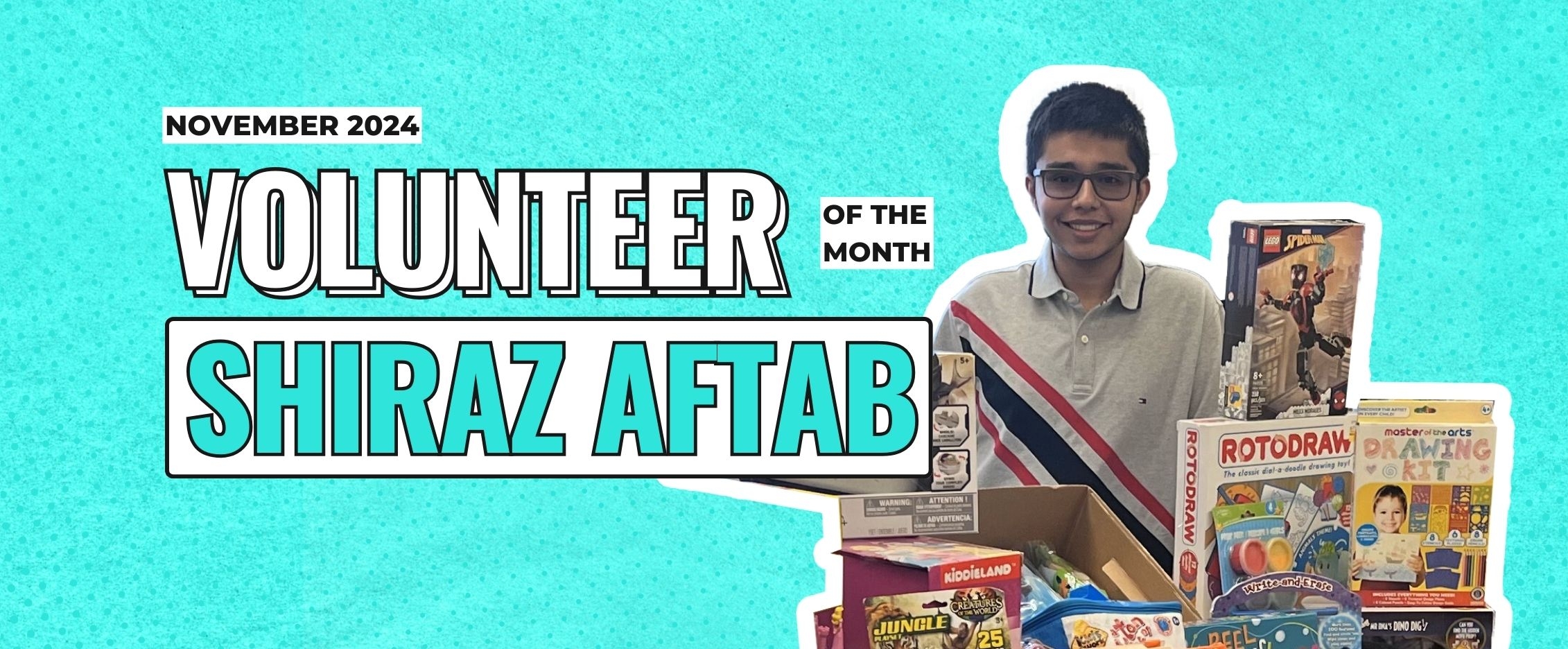 Article Hero - Volunteer of the Month - Shiraz Aftab