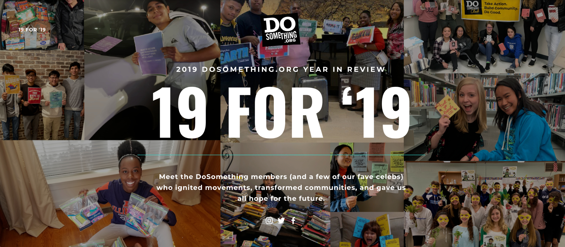 2019 DoSomething Year In Review | 19 For '19