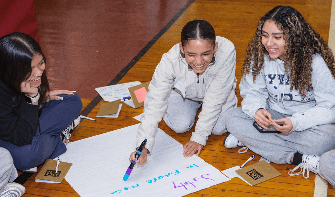 3 young people discover how to creatively amplify their voices at a DoSomething civic leadership event 