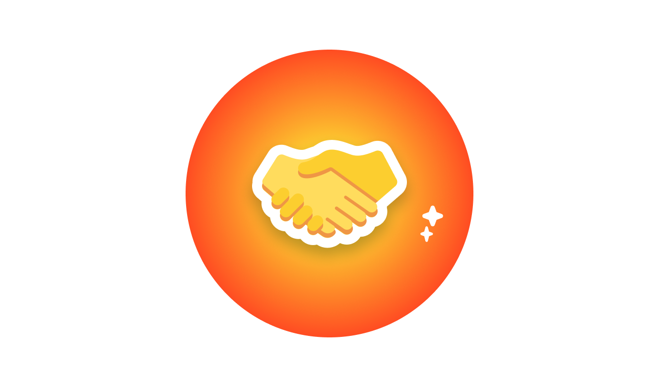 Hand shake emoji