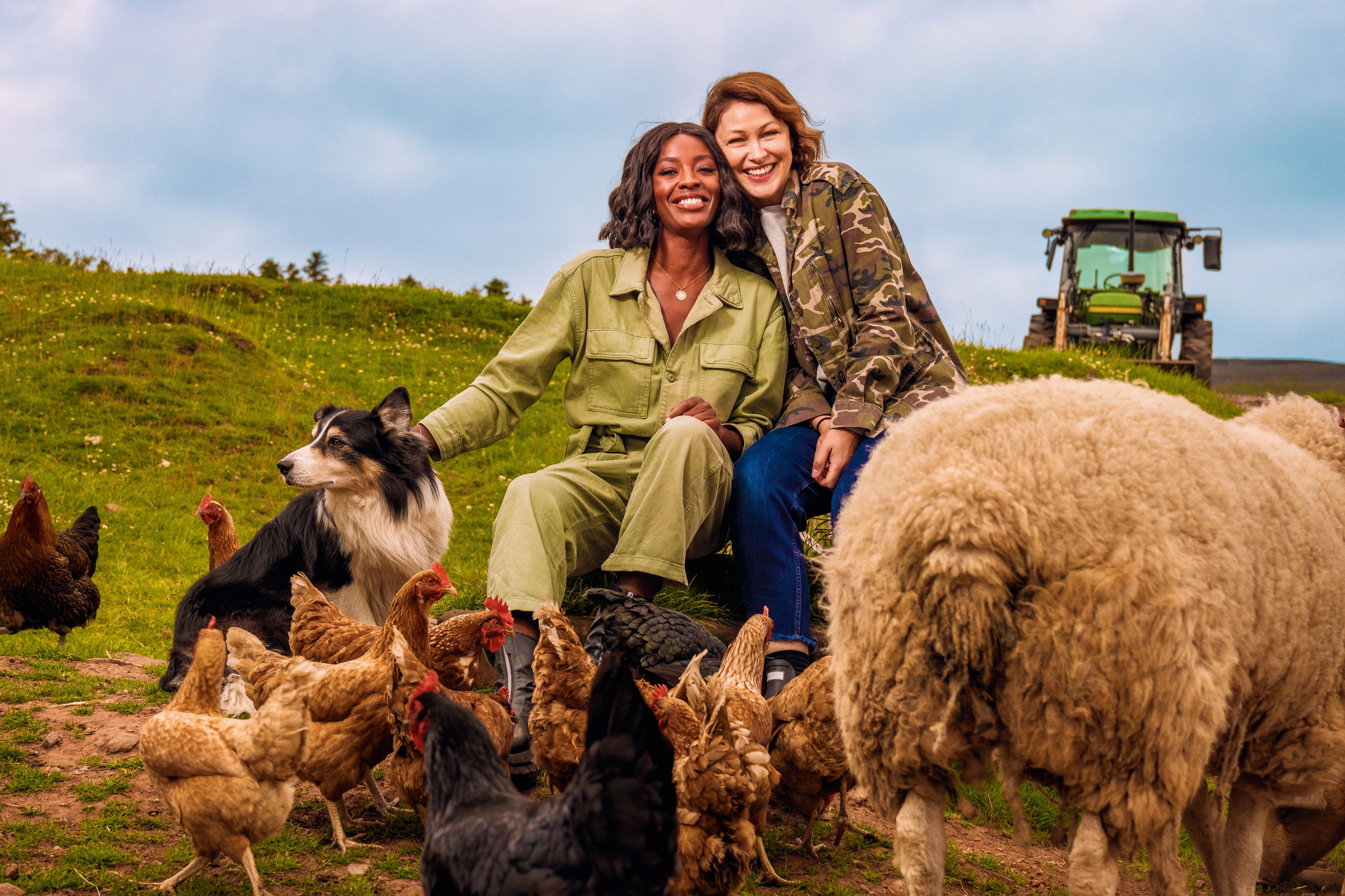(L-R) AJ Odudu and Emma Willis