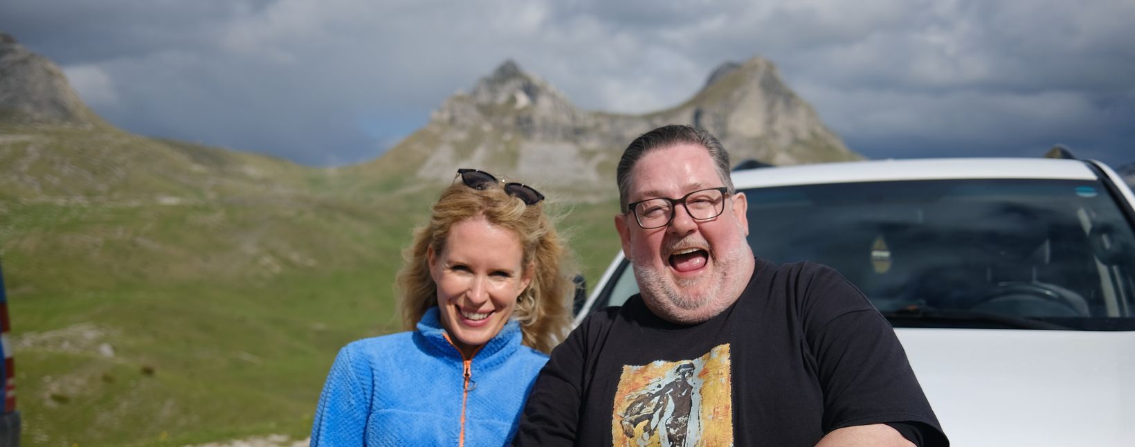 Lucy Beaumont and Johnny Vegas