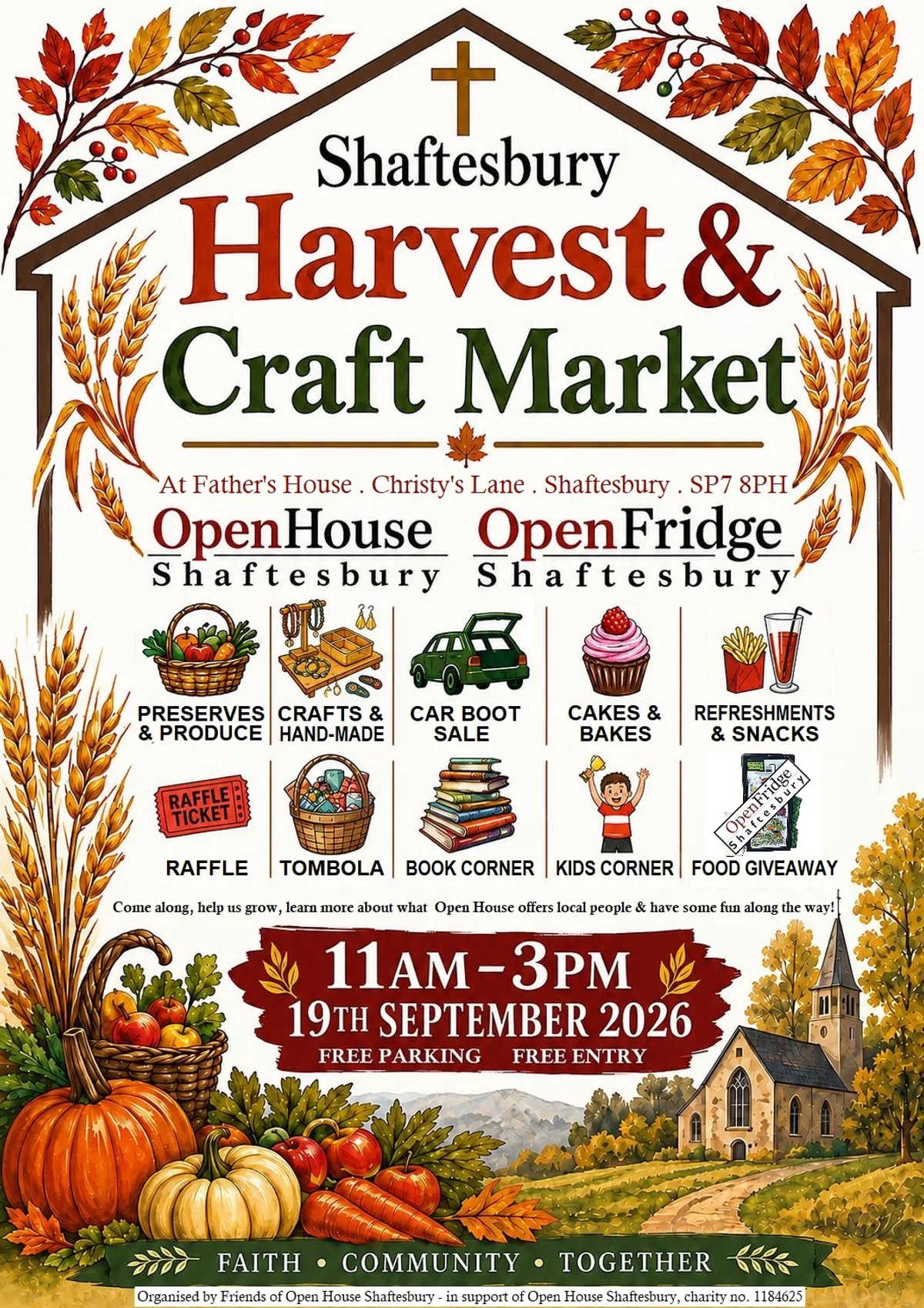 Shaftesbury Harvest & Craft Market with car boot sale