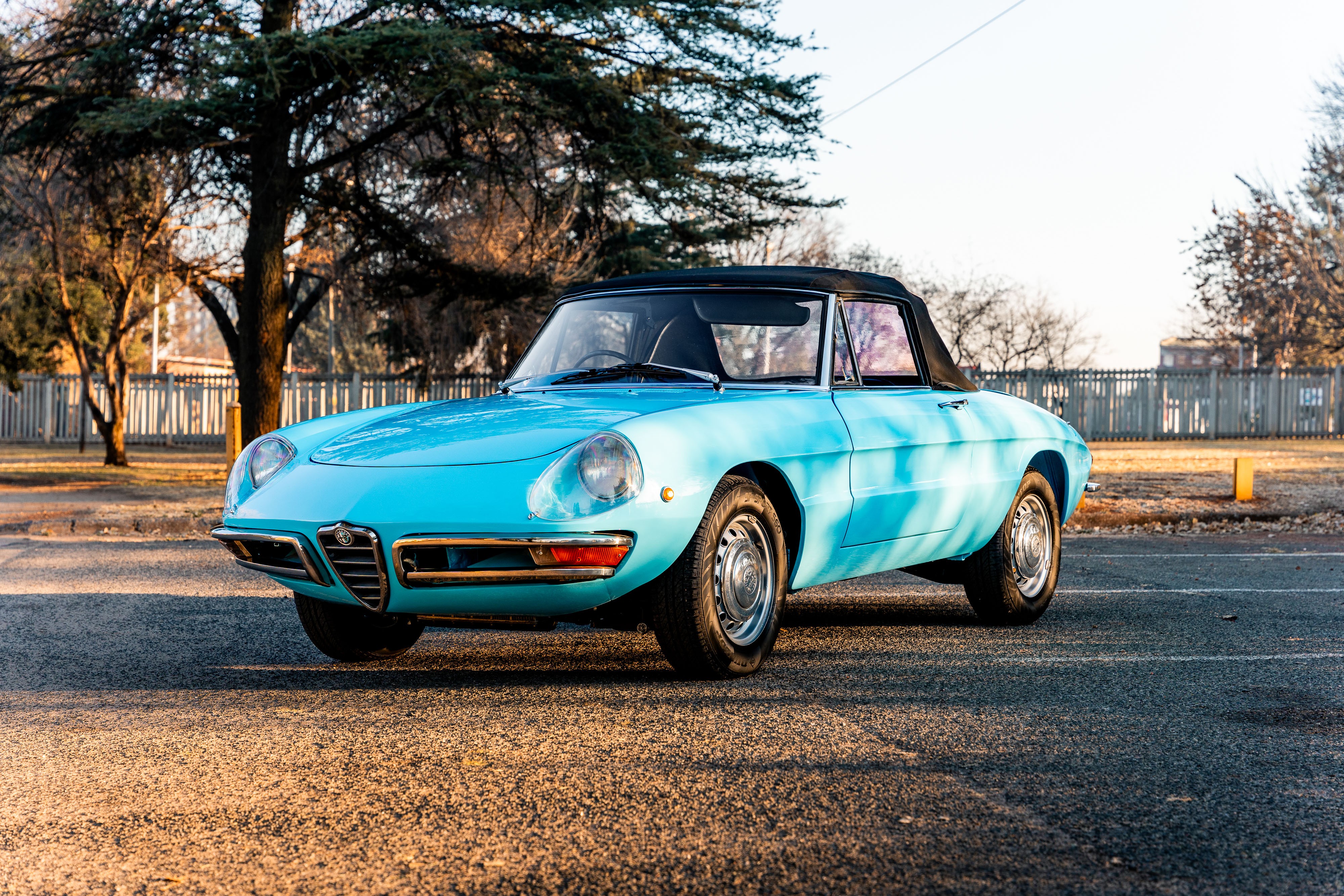 View the exterior of the 1967 Alfa Romeo Spider Duetto 1600 for sale (1)