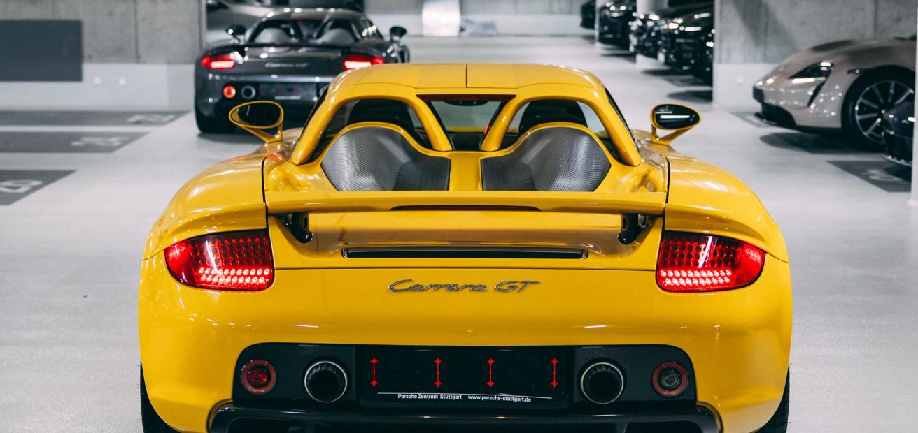 View the 2004 Porsche Carrera GT (Fayence Yellow) Exterior Image (2)