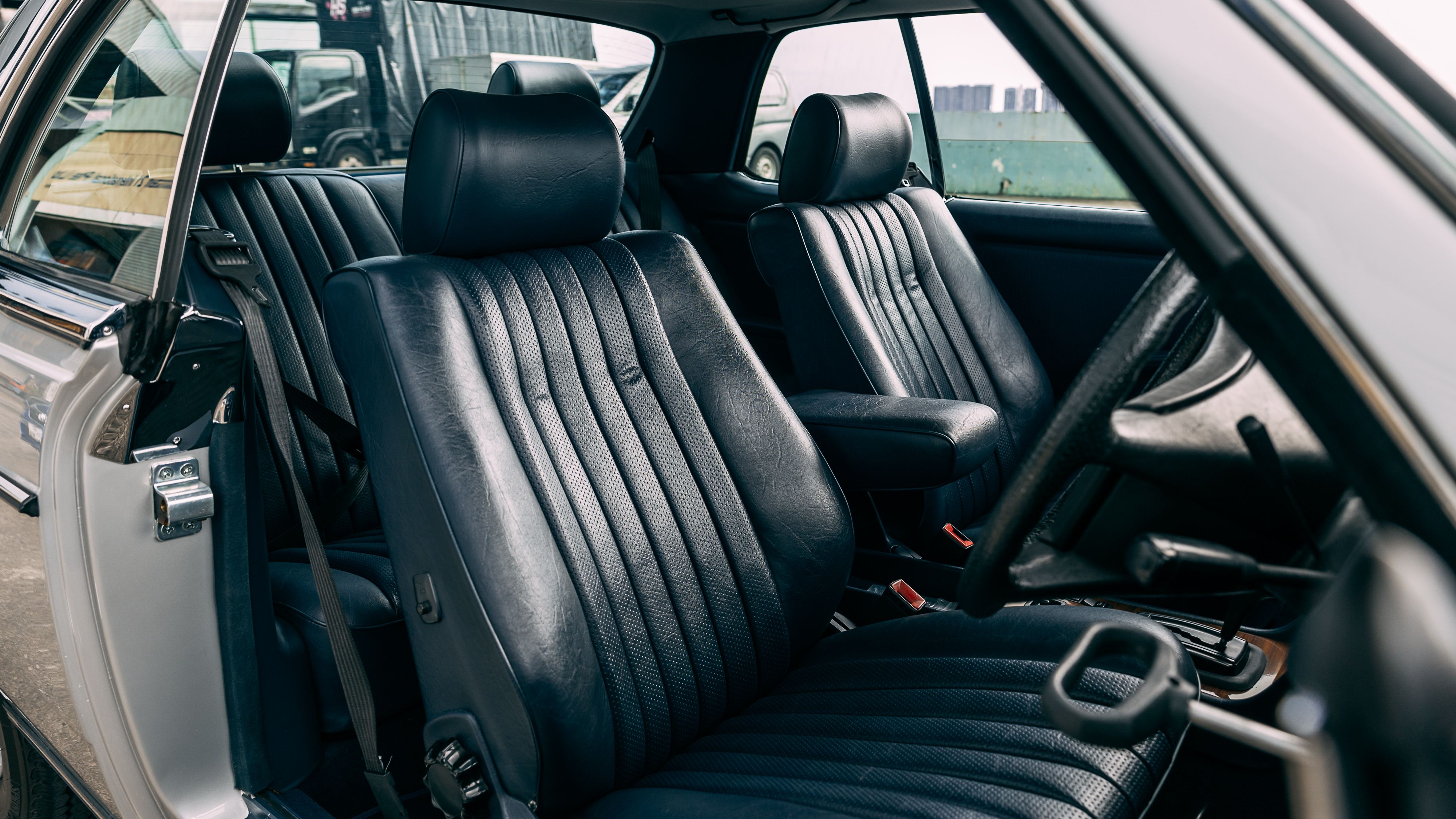 View the interior image of the 1985 Mercedes Benz 280CE W123 for sale (2)