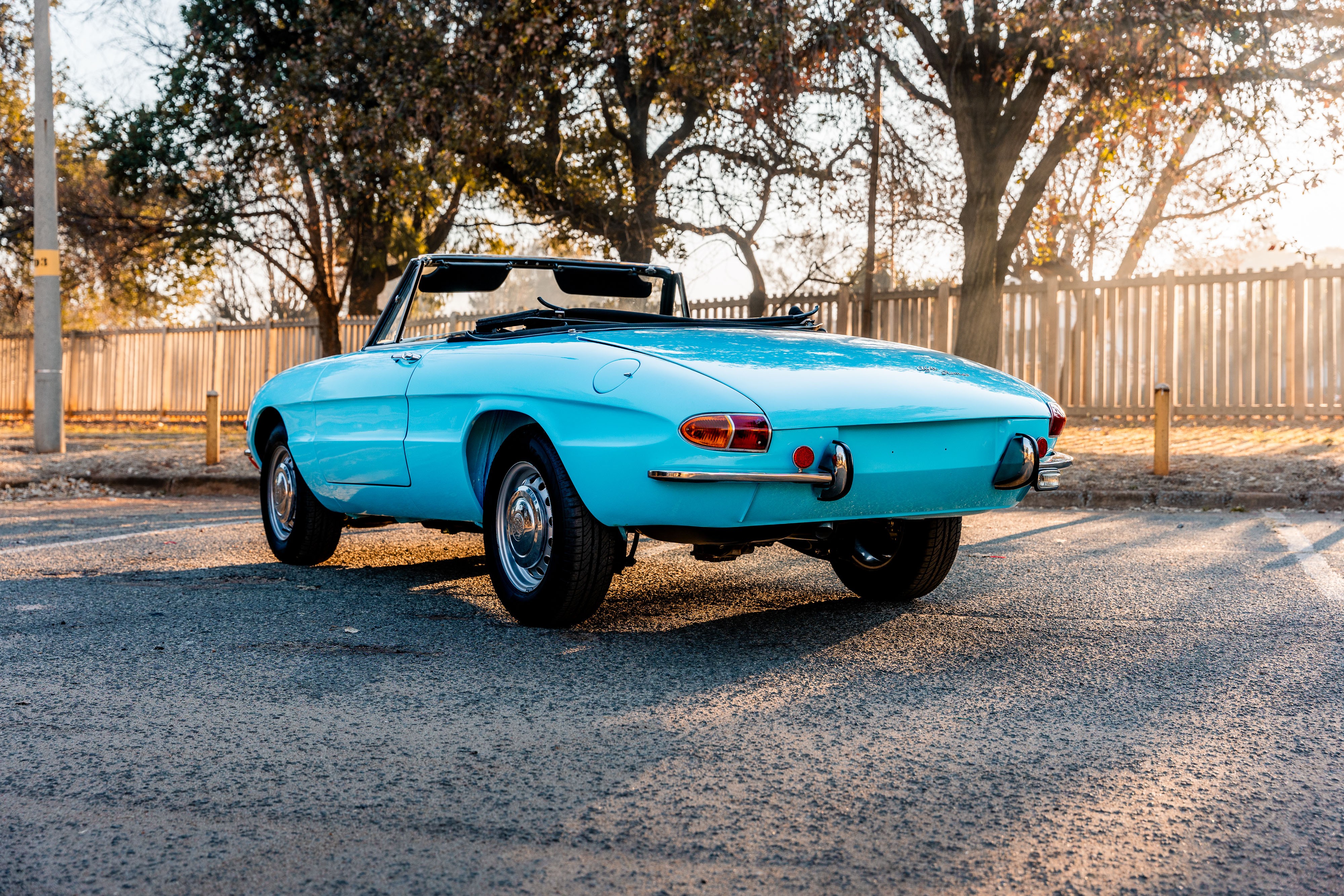 View the exterior of the 1967 Alfa Romeo Spider Duetto 1600 for sale (7)