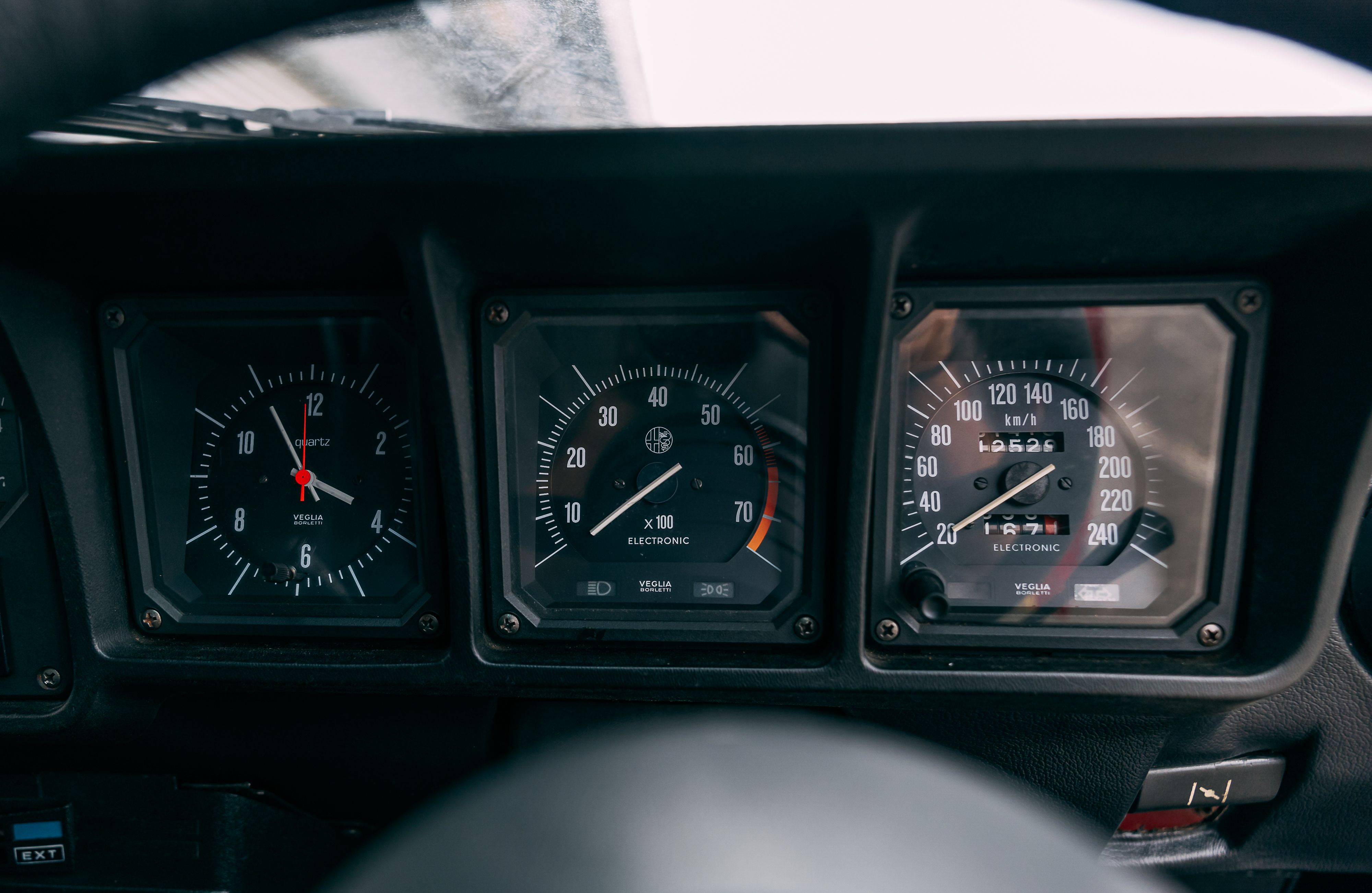 View the interior of the 1985 Alfa Romeo GTV6 3.0 for sale (Red)
