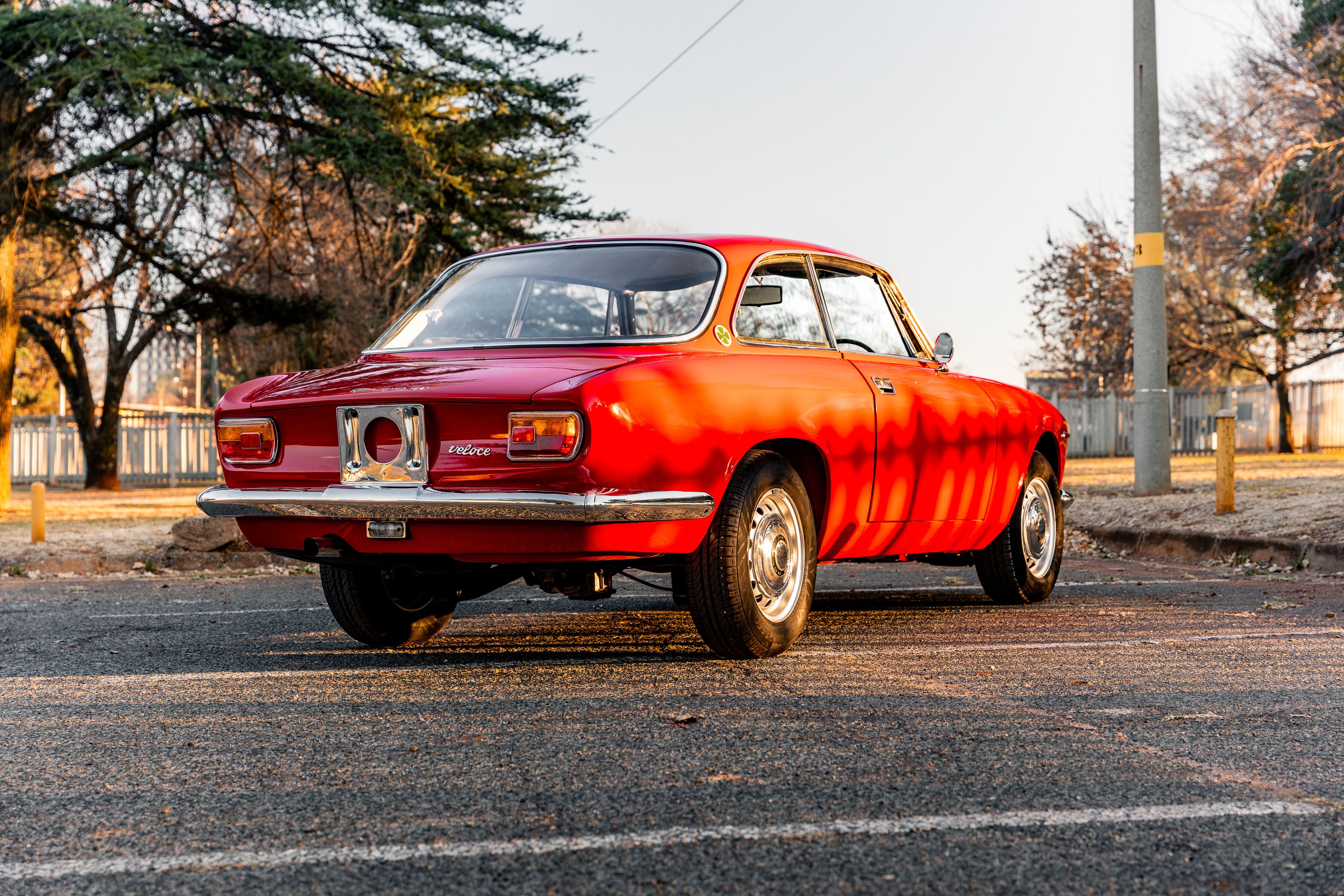 View 1969 Alfa Romeo Giulia Sprint GT Veloce (red) for sale exterior image (3)
