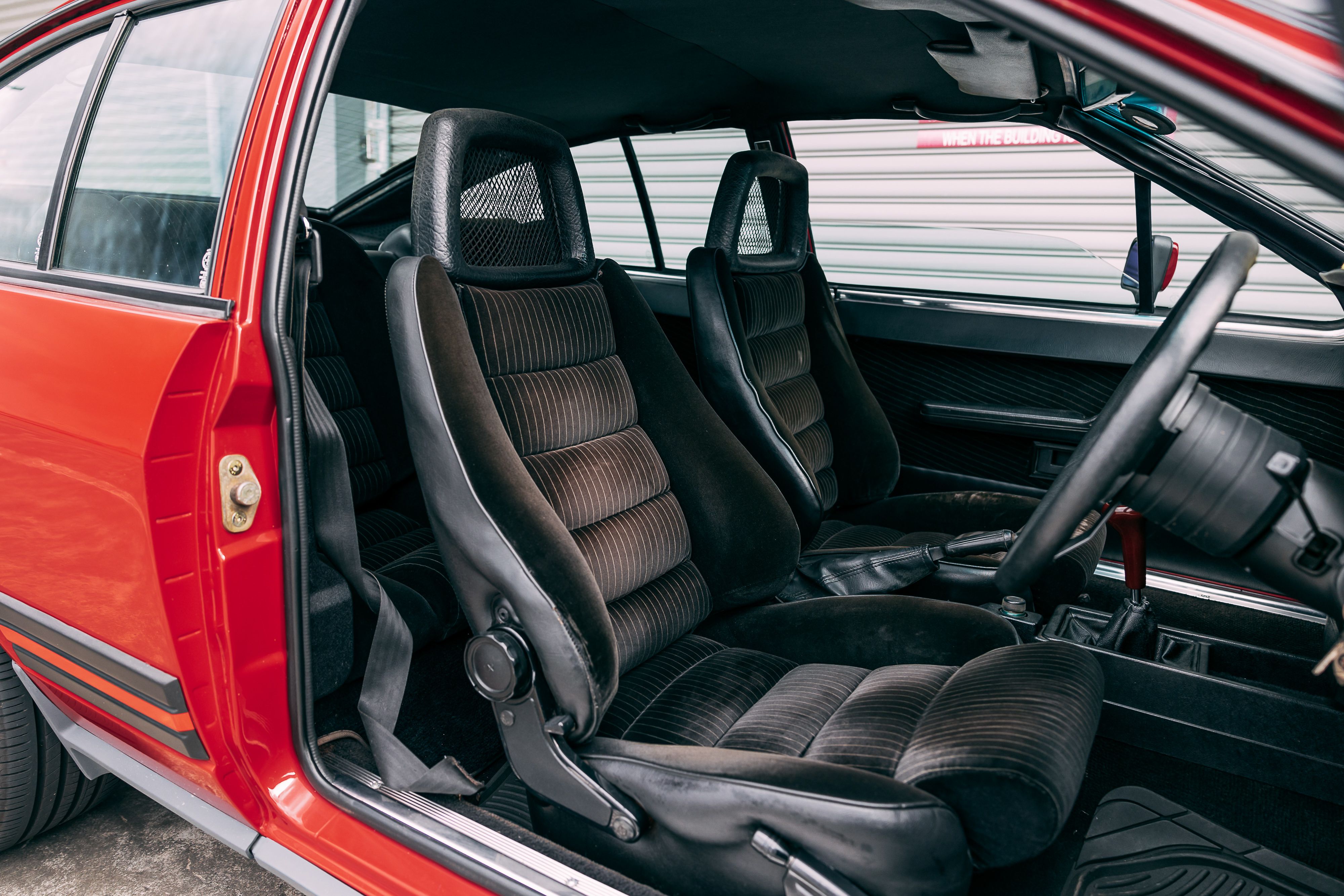 View the interior of the 1985 Alfa Romeo GTV6 3.0 for sale (Red)