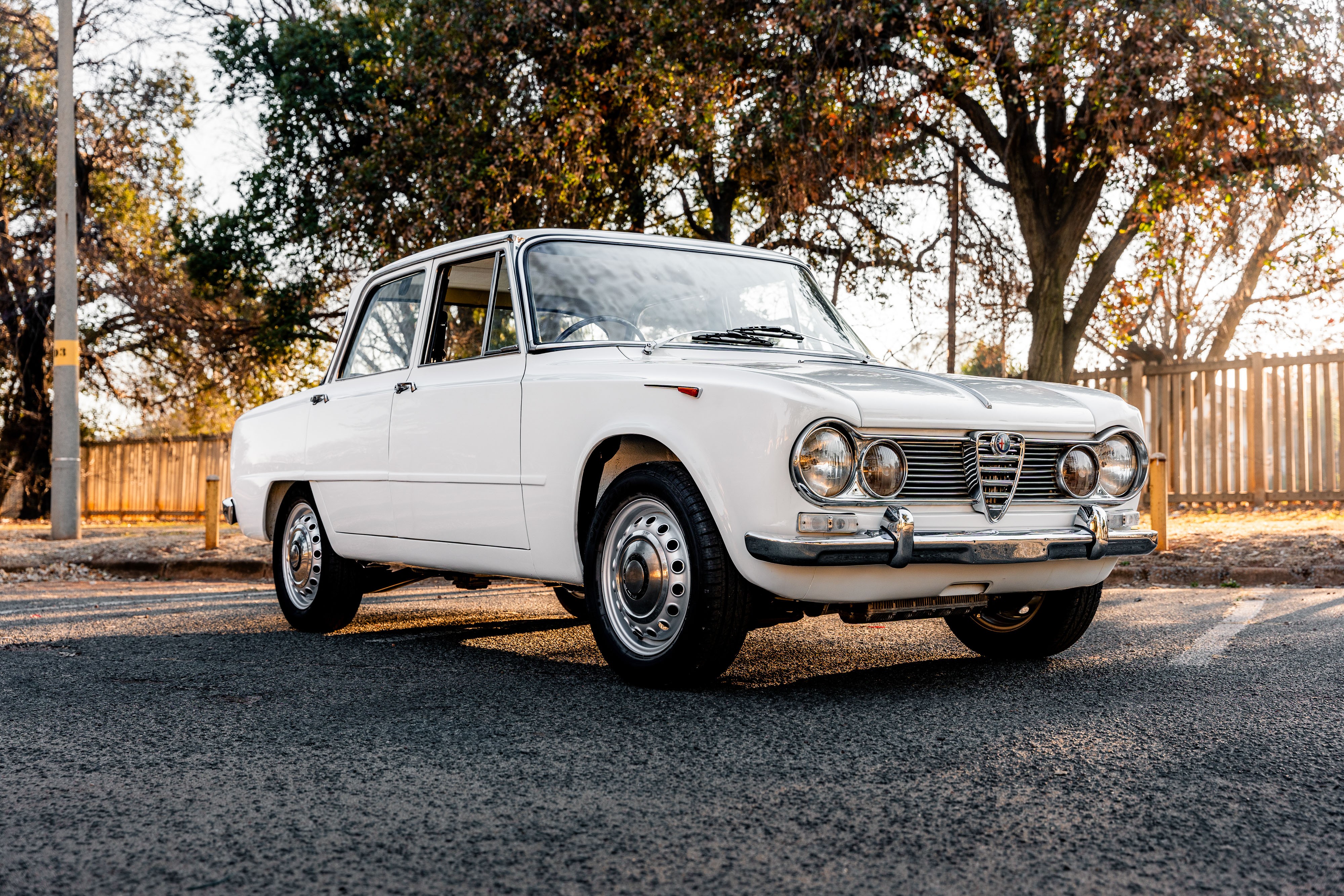 View the exterior of the 1964 Alfa Romeo Giulia Ti for sale (1)