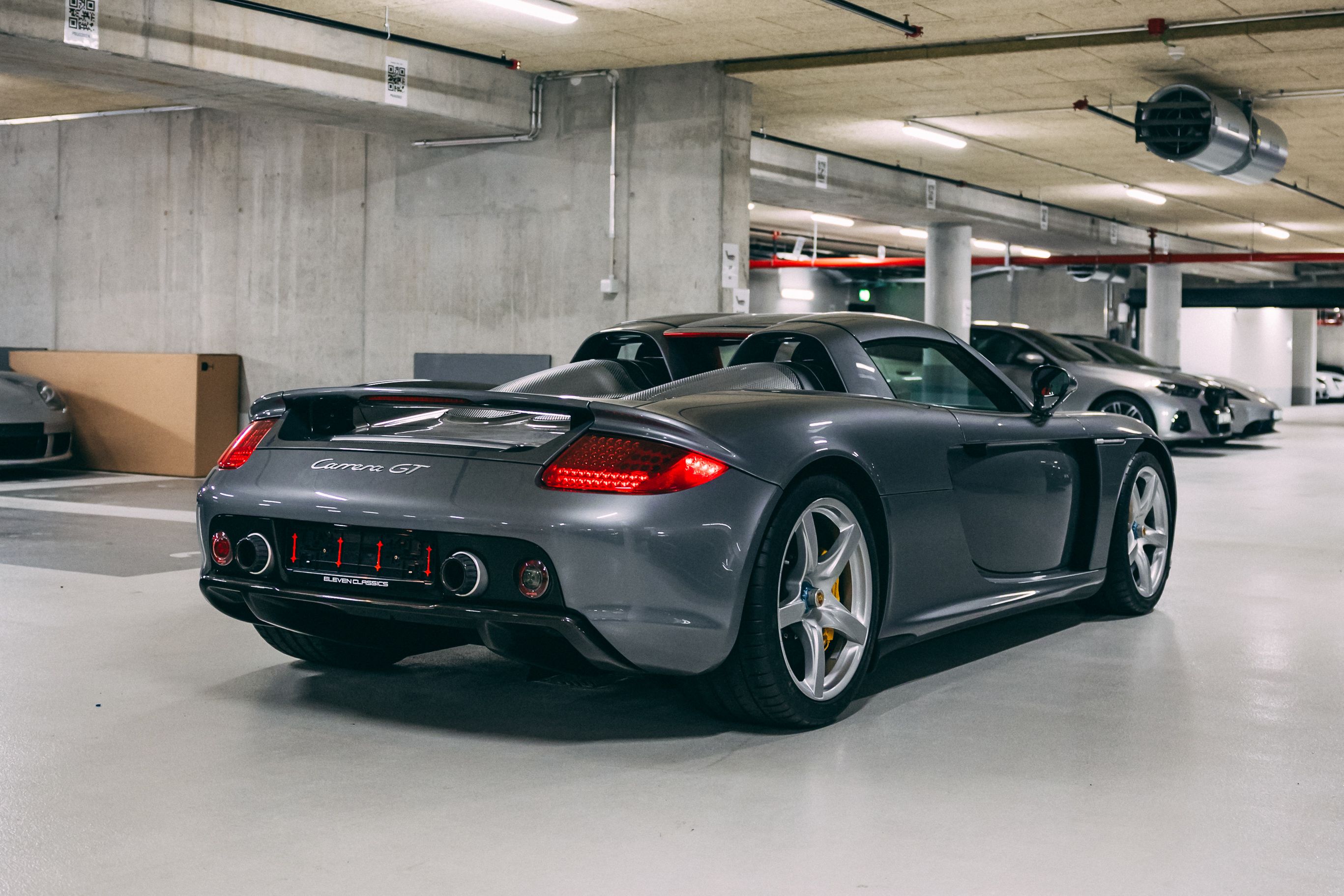 View the exterior of the 2004 Porsche Carrera GT (Grey) for sale (3)