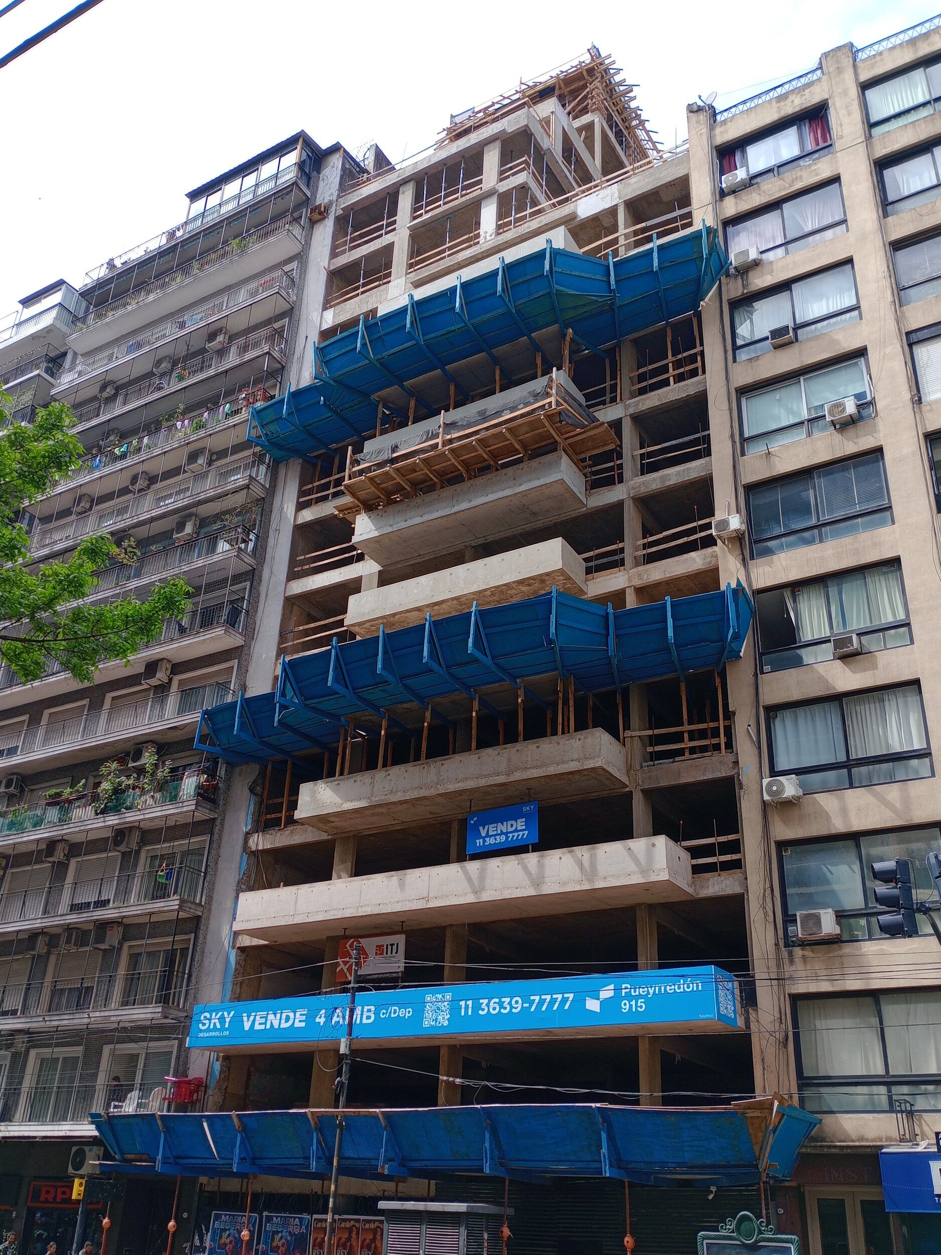 Obra en Av. Pueyrredón 915, C.A.B.A.