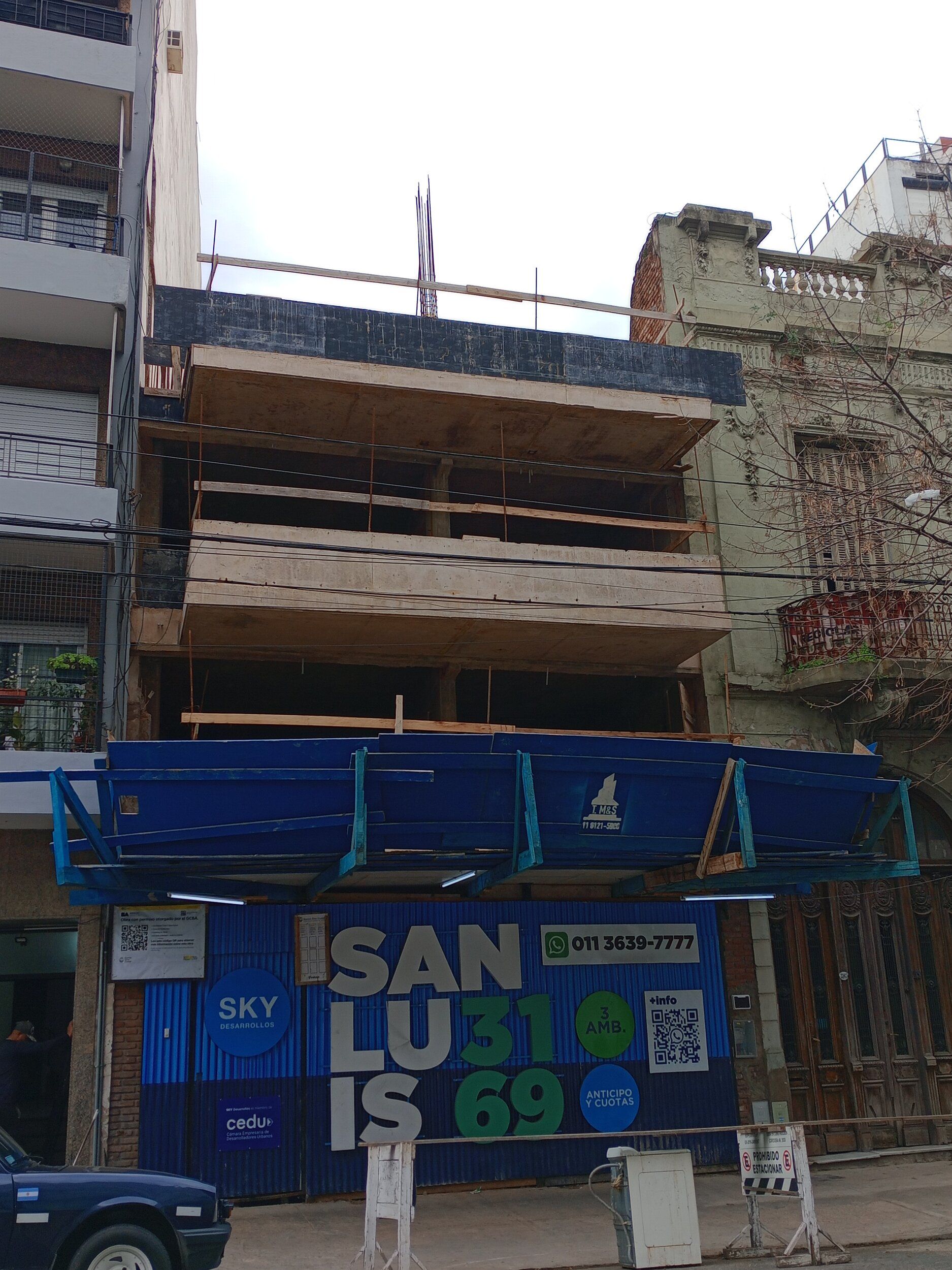 Obra en San Luis 3169, C.A.B.A.