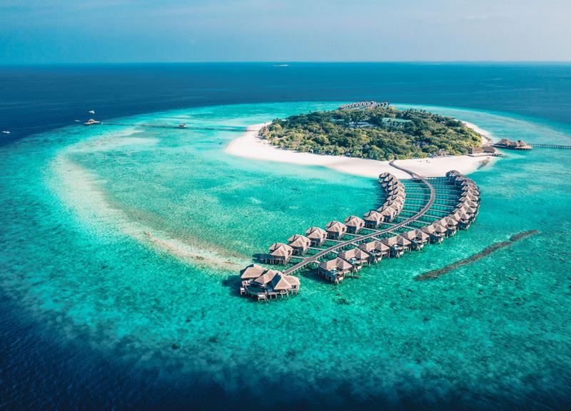 JA Manafaru island resort with overwater villas