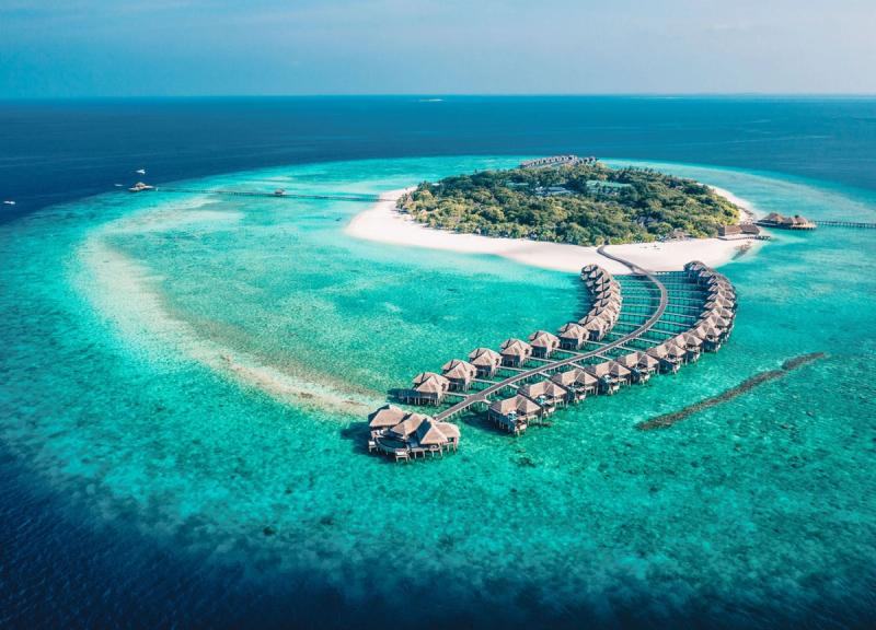 JA Manafaru island resort with overwater villas