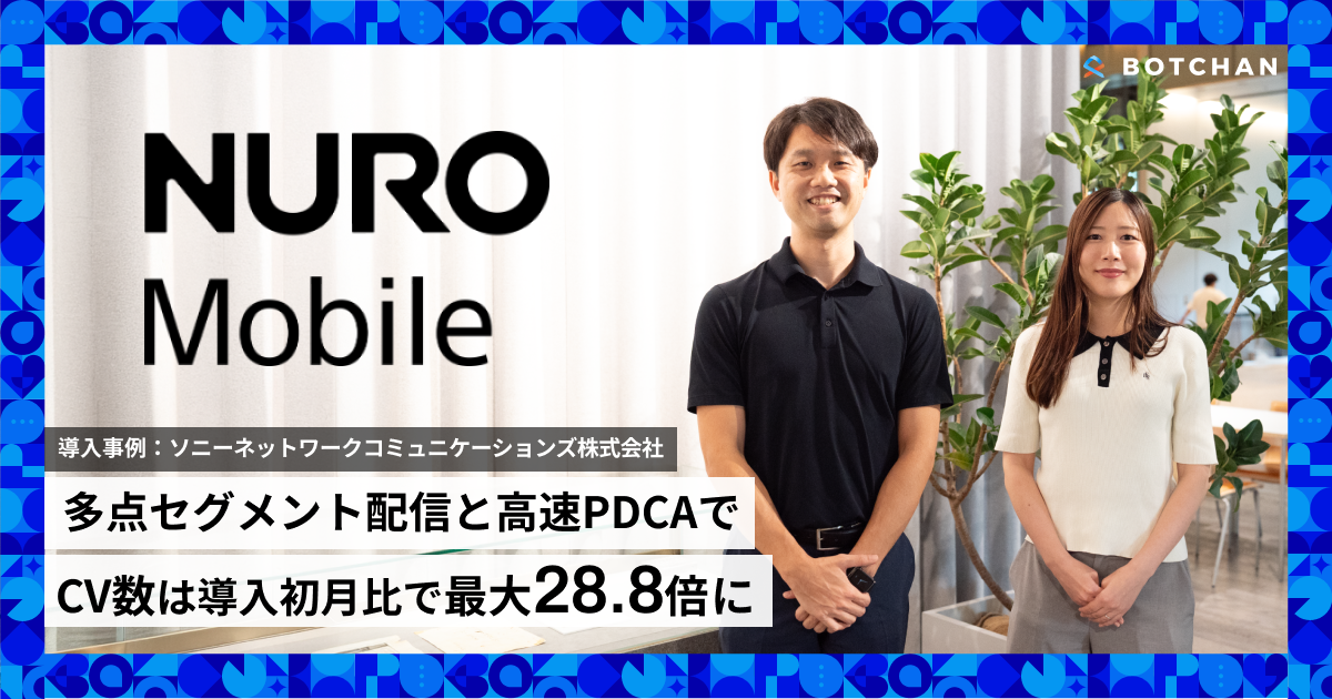 多点セグメント配信と高速PDCAで、 CV数は導入初月比で最大28.8倍に