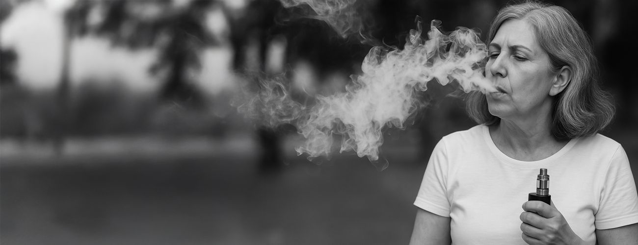 Older Lady Vaping