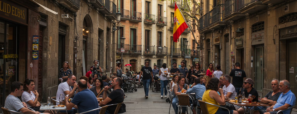 Barcelona street vaping