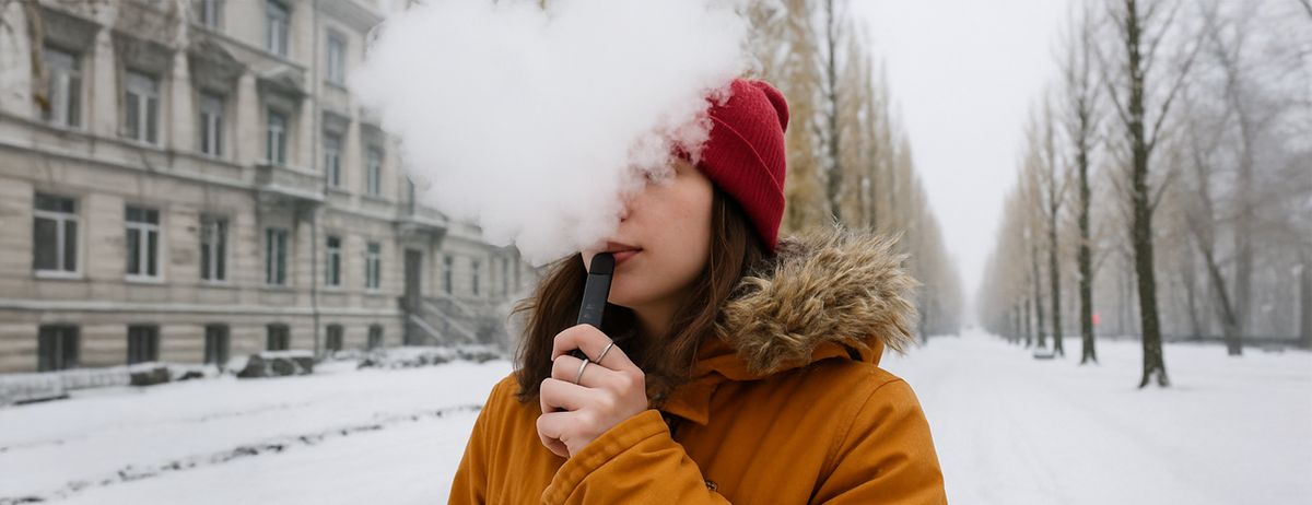 Ukraine girl vaping