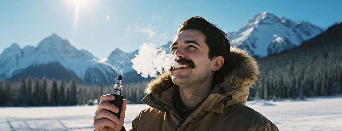 Canadian man vaping