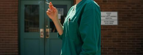 Female Doctor Smoking