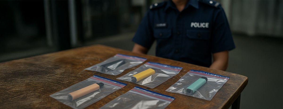 singapore police vape arrest