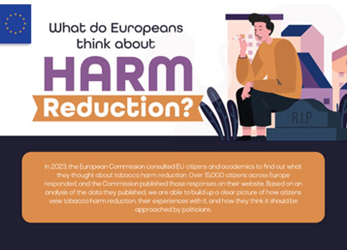 Cosa pensano gli europei della riduzione del danno da tabacco?
