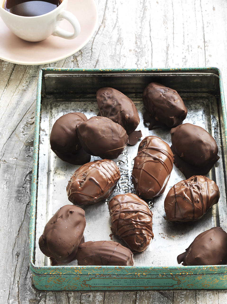 Almond-stuffed chocolate dates | Chocolate recipes | Jamie magazine recipes