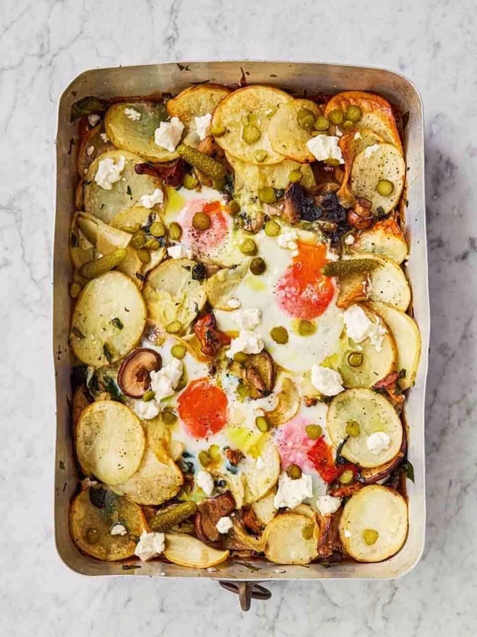 Garlic mushroom coddled eggs Jamie Oliver recipes