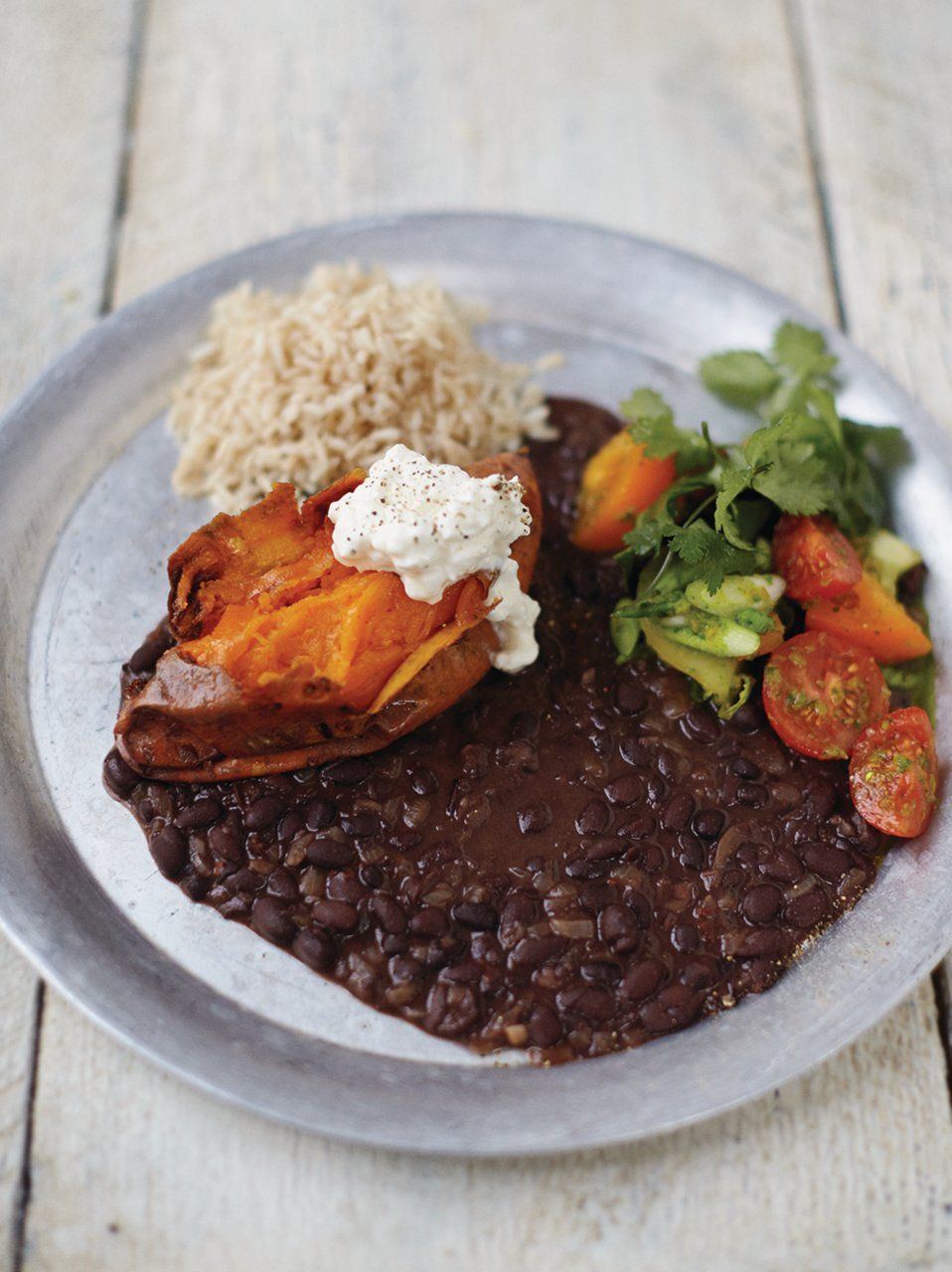 Roasted sweet potatoes