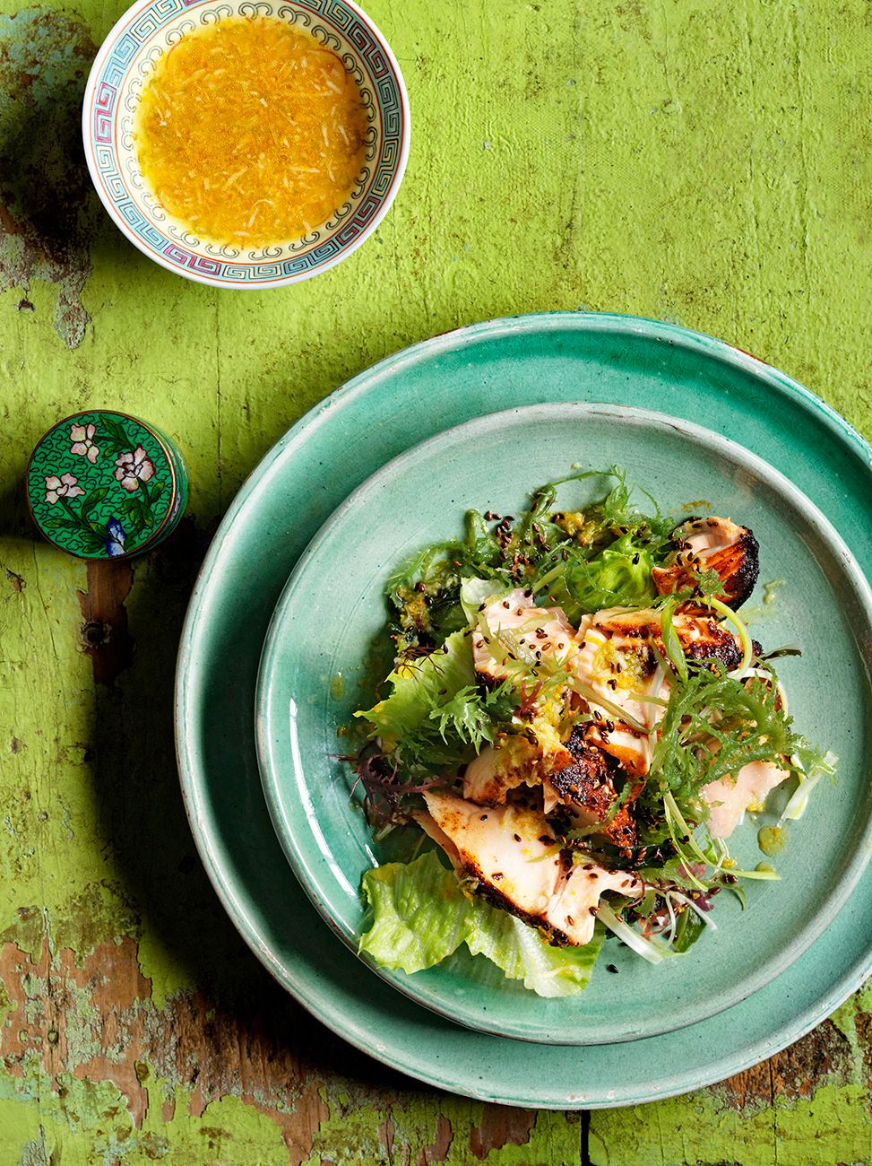 Japanese Grilled Salmon & Seaweed Salad | Fish Recipes | Jamie Oliver